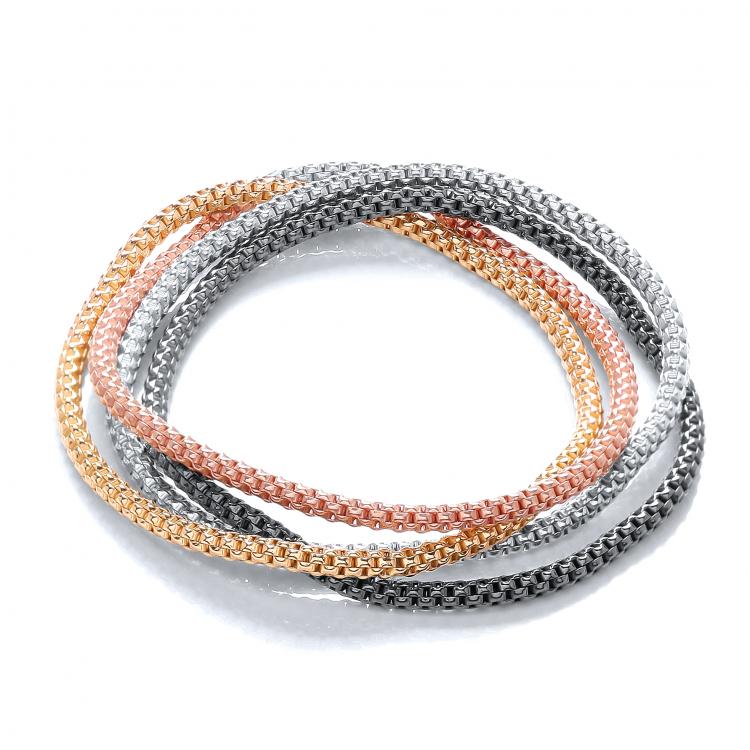 4 Strand Multi Colours Fancy Bracelet Seasah