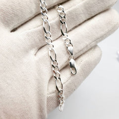 5mm Figaro 7inch Chain Bracelet Seasah