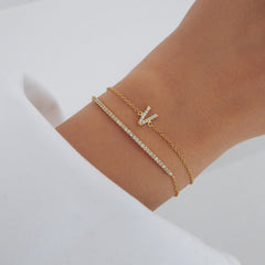 A-Z Bracelets Gold Seasah