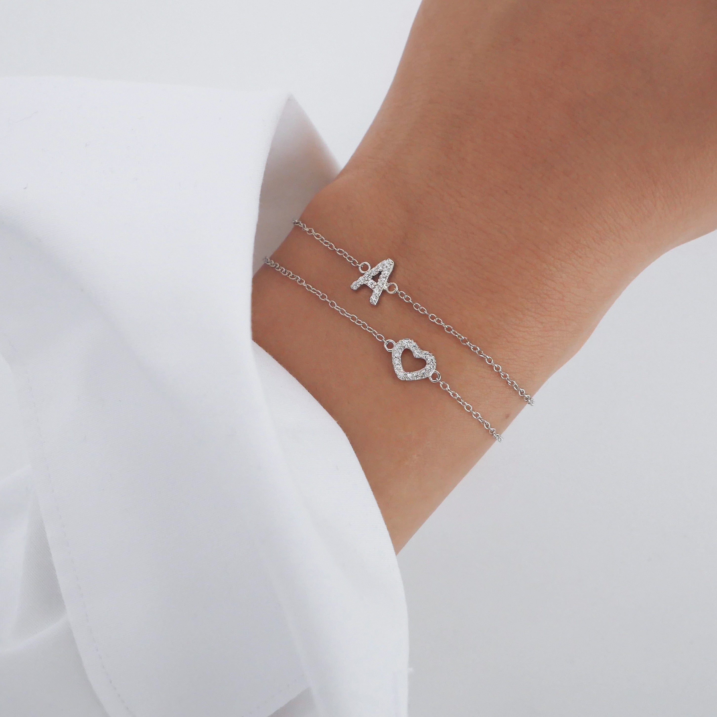 A-Z Bracelets Silver Seasah