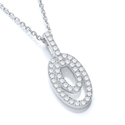 Micro Pave Fancy Pendant Cz with 18" Chain 1 Seasah